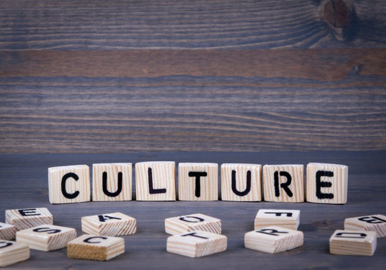 ‘Culture’ spelled on wooden tiles.