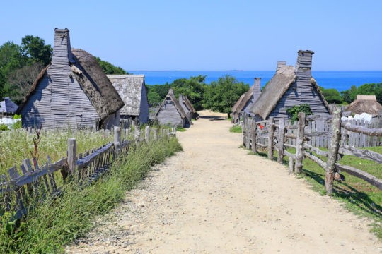 Photo of Plymouth Plantation in Plymouth, MA.